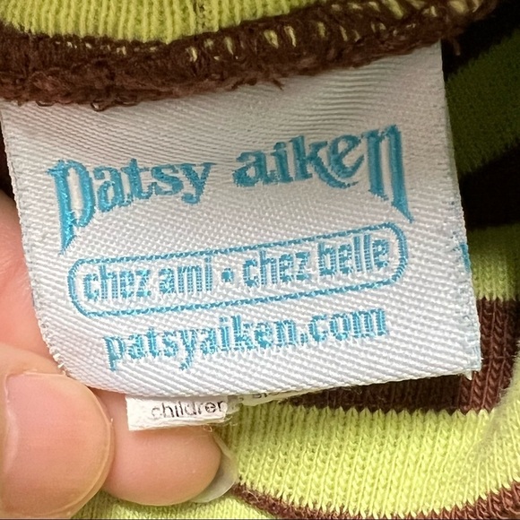 Patsy Aiken Girls Striped Turtleneck - Picture 3 of 5